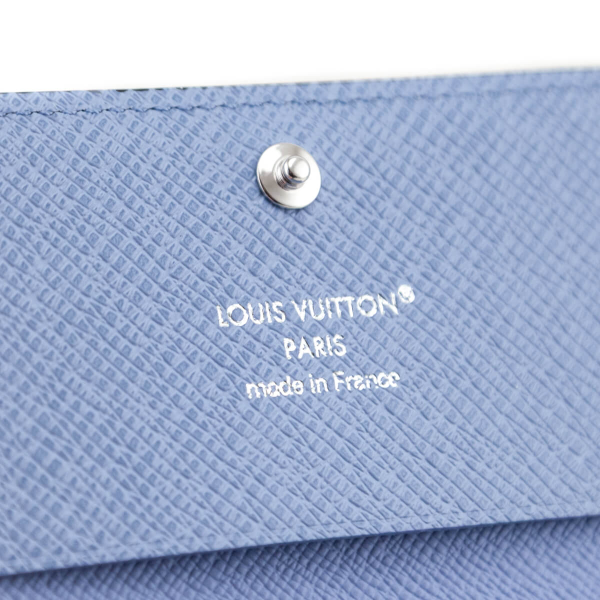 Louis Vuitton Blue Taigarama Envelope Business Card Holder - Love that Bag etc - Preowned Authentic Designer Handbags & Preloved Fashions