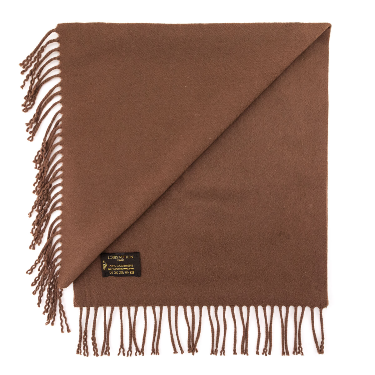 Louis Vuitton Brown Cashmere Jhelam Scarf - Love that Bag etc - Preowned Authentic Designer Handbags & Preloved Fashions