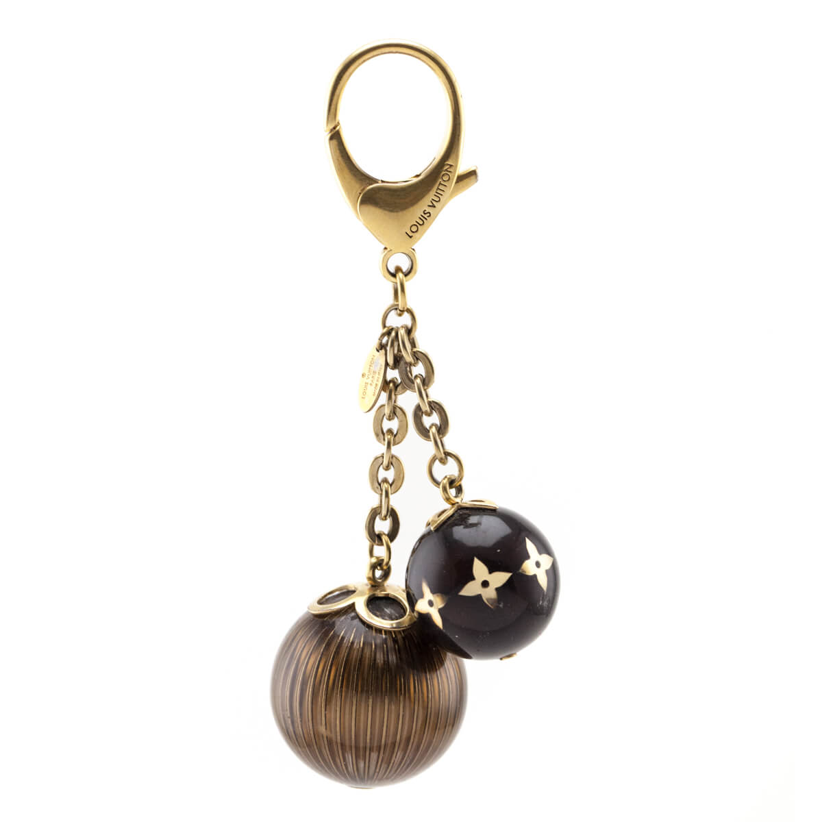 Louis Vuitton Brown Monogram Ball Charm Key Chain - Love that Bag etc - Preowned Authentic Designer Handbags & Preloved Fashions