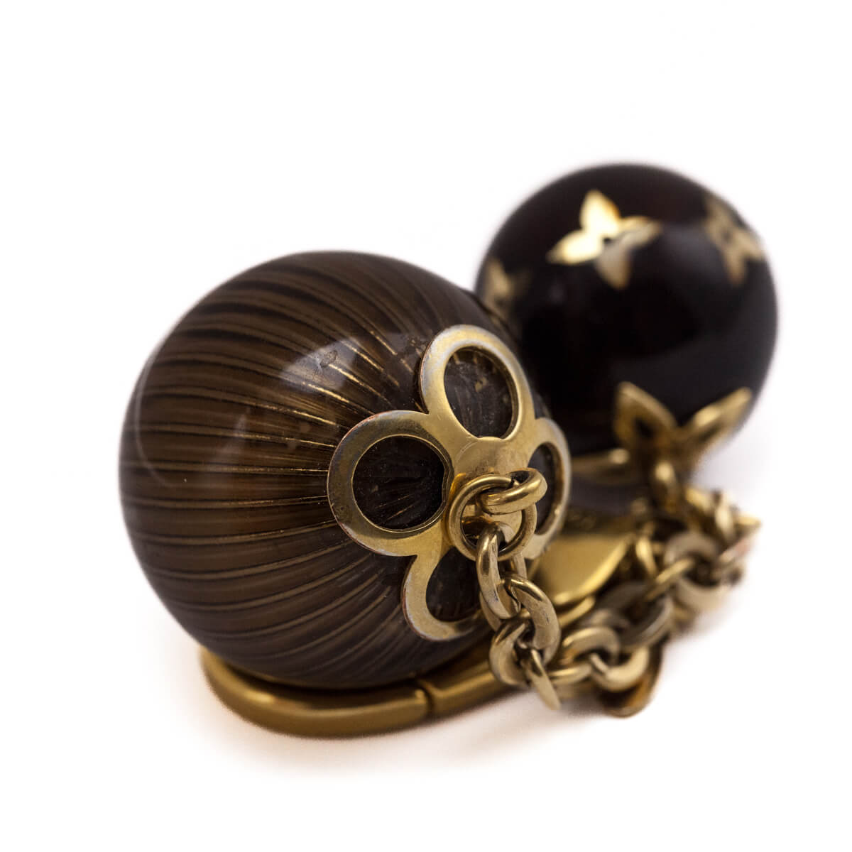 Louis Vuitton Brown Monogram Ball Charm Key Chain - Love that Bag etc - Preowned Authentic Designer Handbags & Preloved Fashions