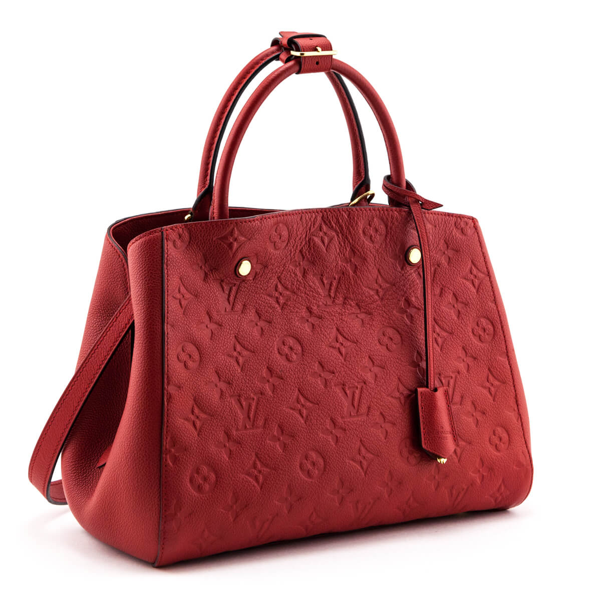 Louis Vuitton Montaigne Red Bags & Handbags for Women for sale