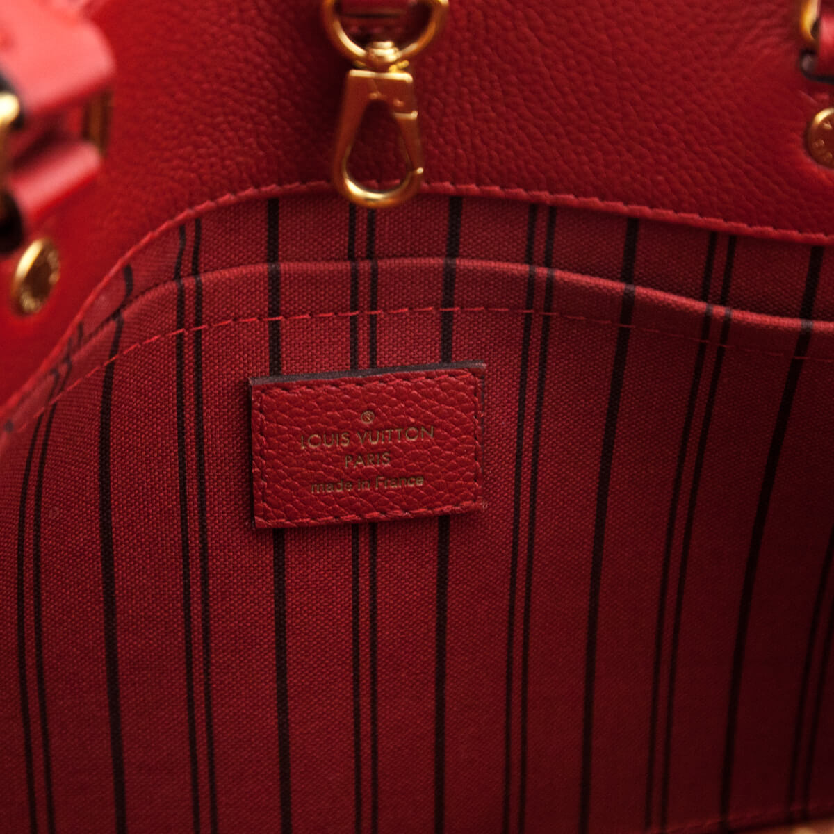 Louis Vuitton Cherry Monogram Empreinte Montaigne MM - Love that Bag etc - Preowned Authentic Designer Handbags & Preloved Fashions