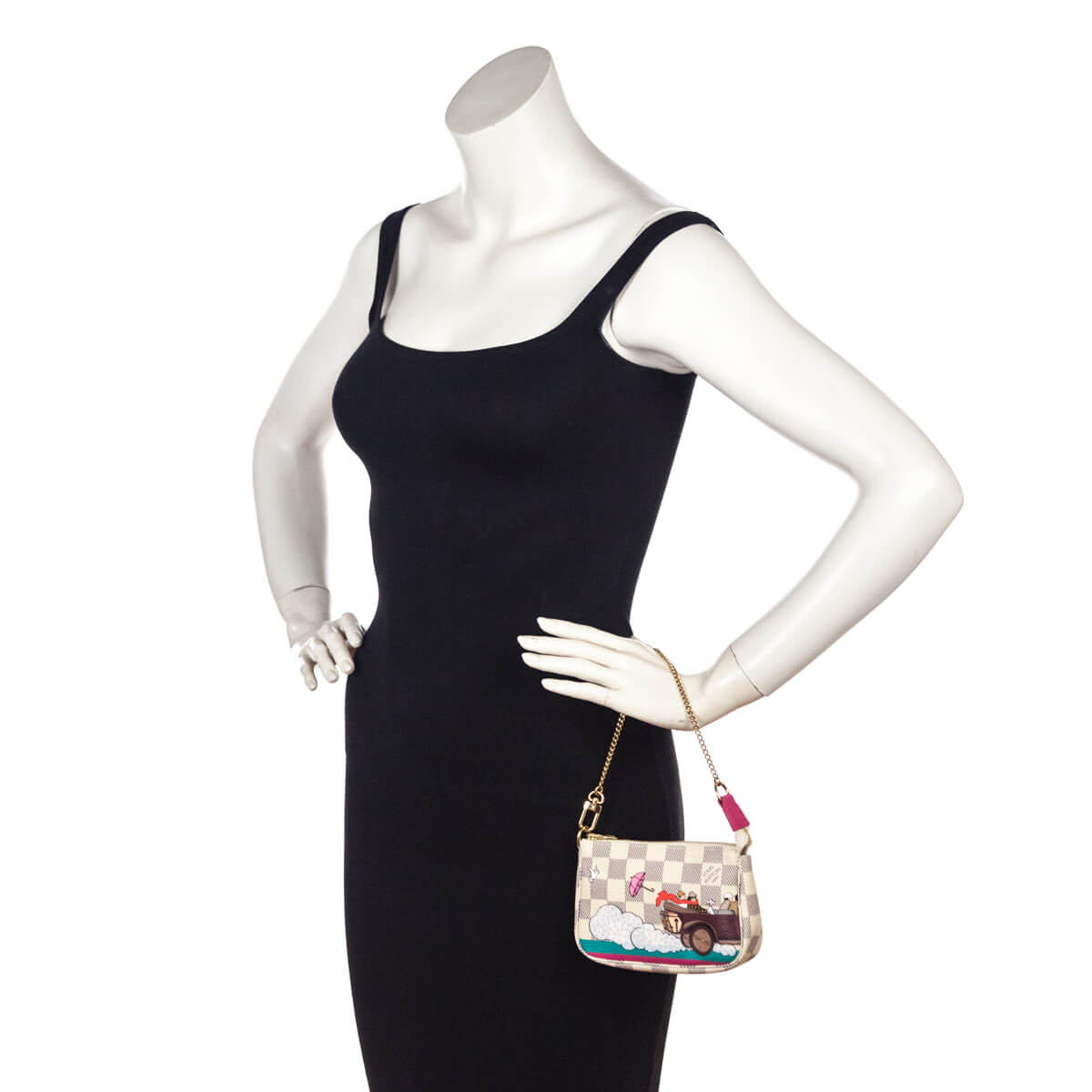 Louis Vuitton Damier Azur Hibiscus Illustre Mini Pochette Accessories - Love that Bag etc - Preowned Authentic Designer Handbags & Preloved Fashions