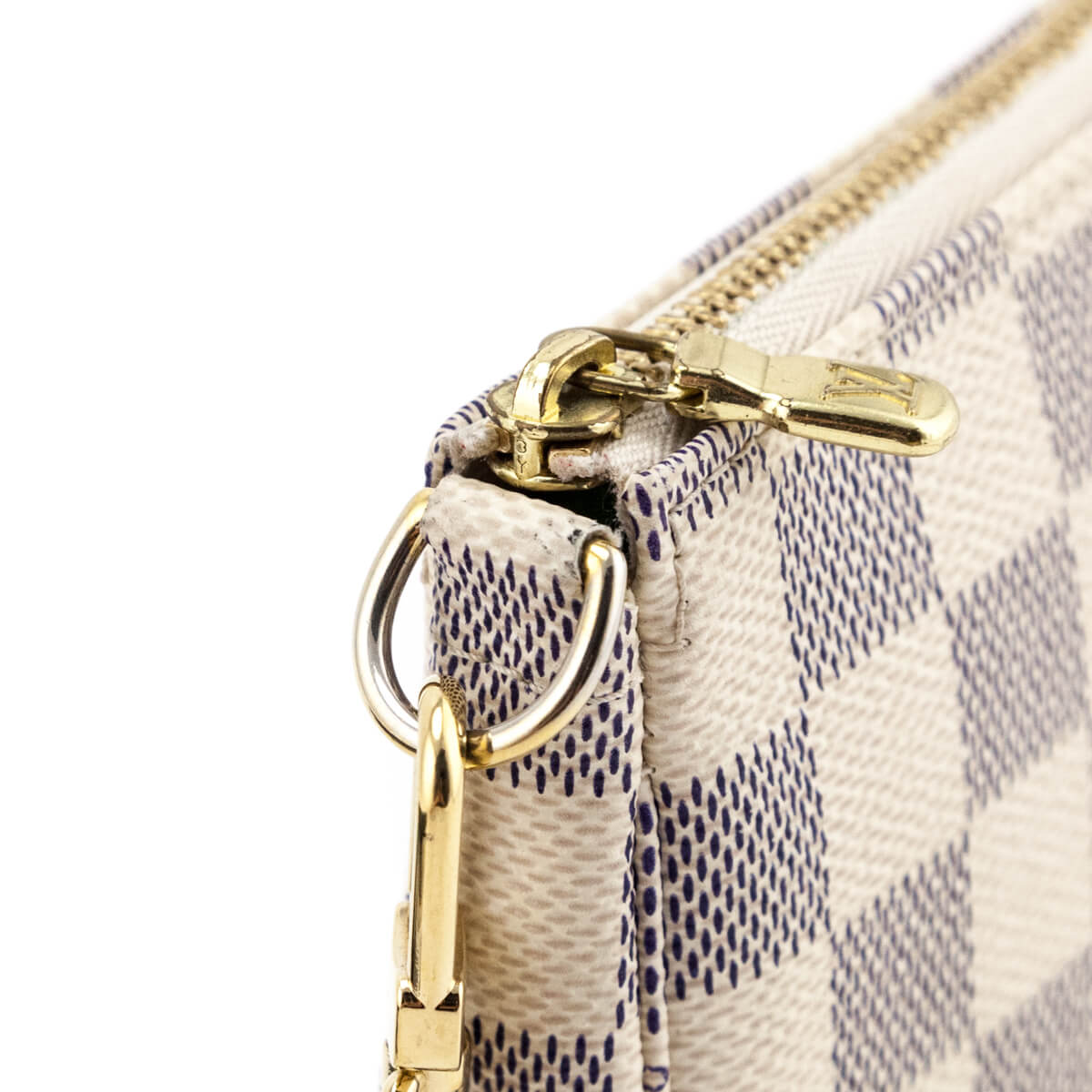 Louis Vuitton Damier Azur Mini Pochette Accessoires - Neutrals