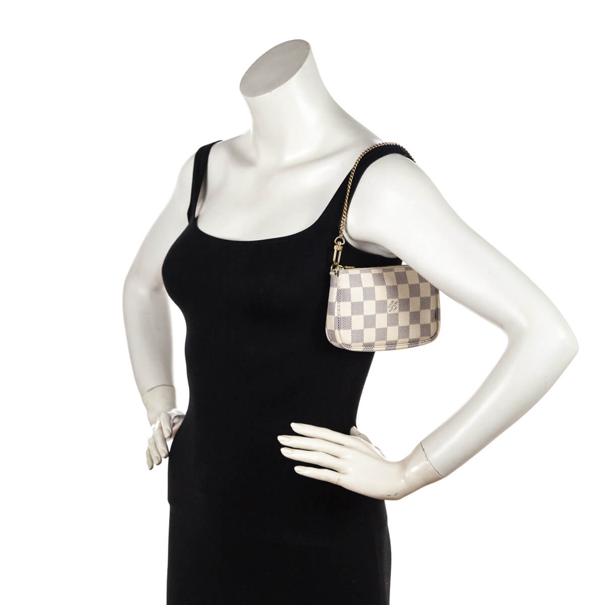 Louis Vuitton Mini Pochette Accessoires Shoulder Bag Damier Azur N5801 –  Timeless Vintage Company