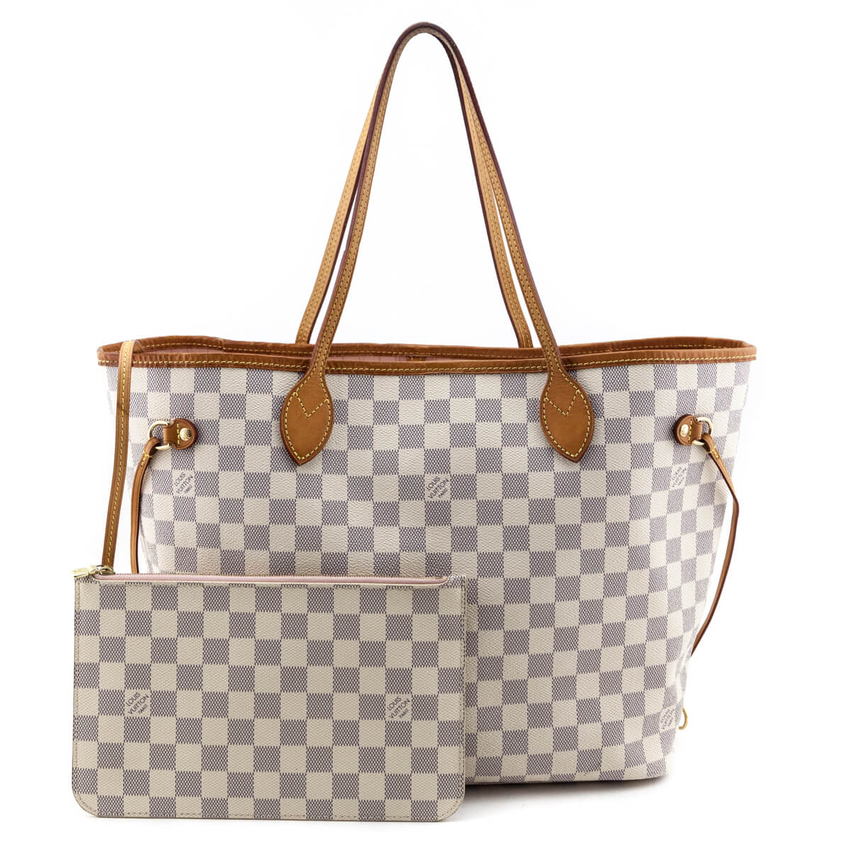 Louis Vuitton Damier Azur Neverfull MM W/ Pouch - Love that Bag etc - Preowned Authentic Designer Handbags & Preloved Fashions