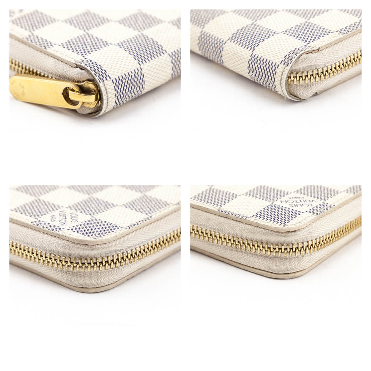 Louis Vuitton Damier Azur White Long Wallet - Preowned Luxury