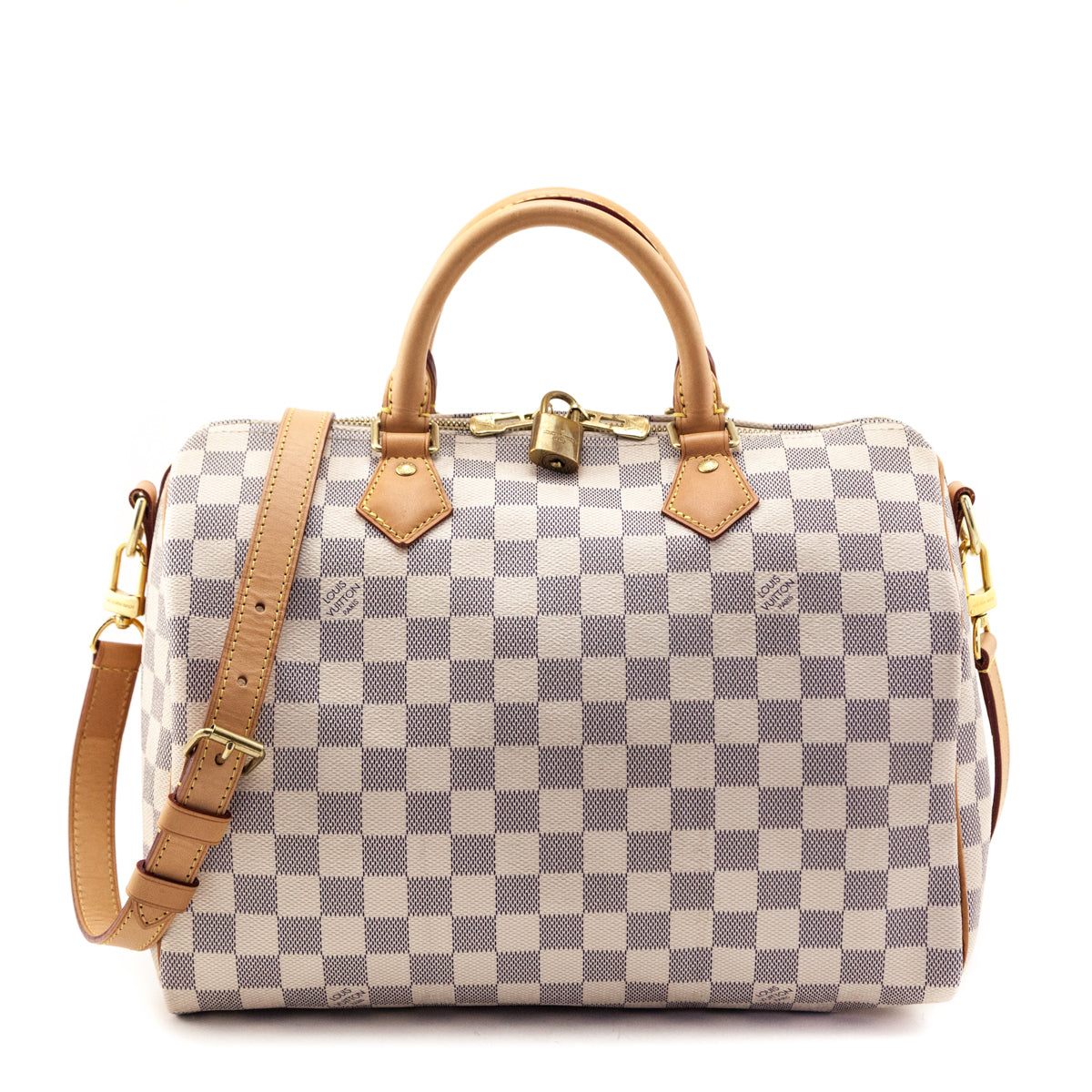 Louis Vuitton Damier Azure Speedy Bandouliere 30 - Love that Bag etc - Preowned Authentic Designer Handbags & Preloved Fashions