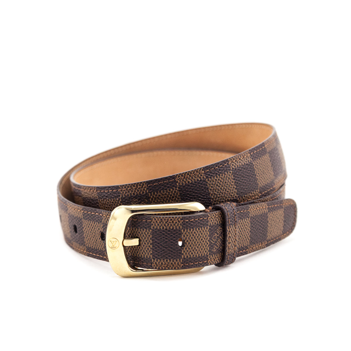 Louis Vuitton Damier Ebene Ellipse Belt