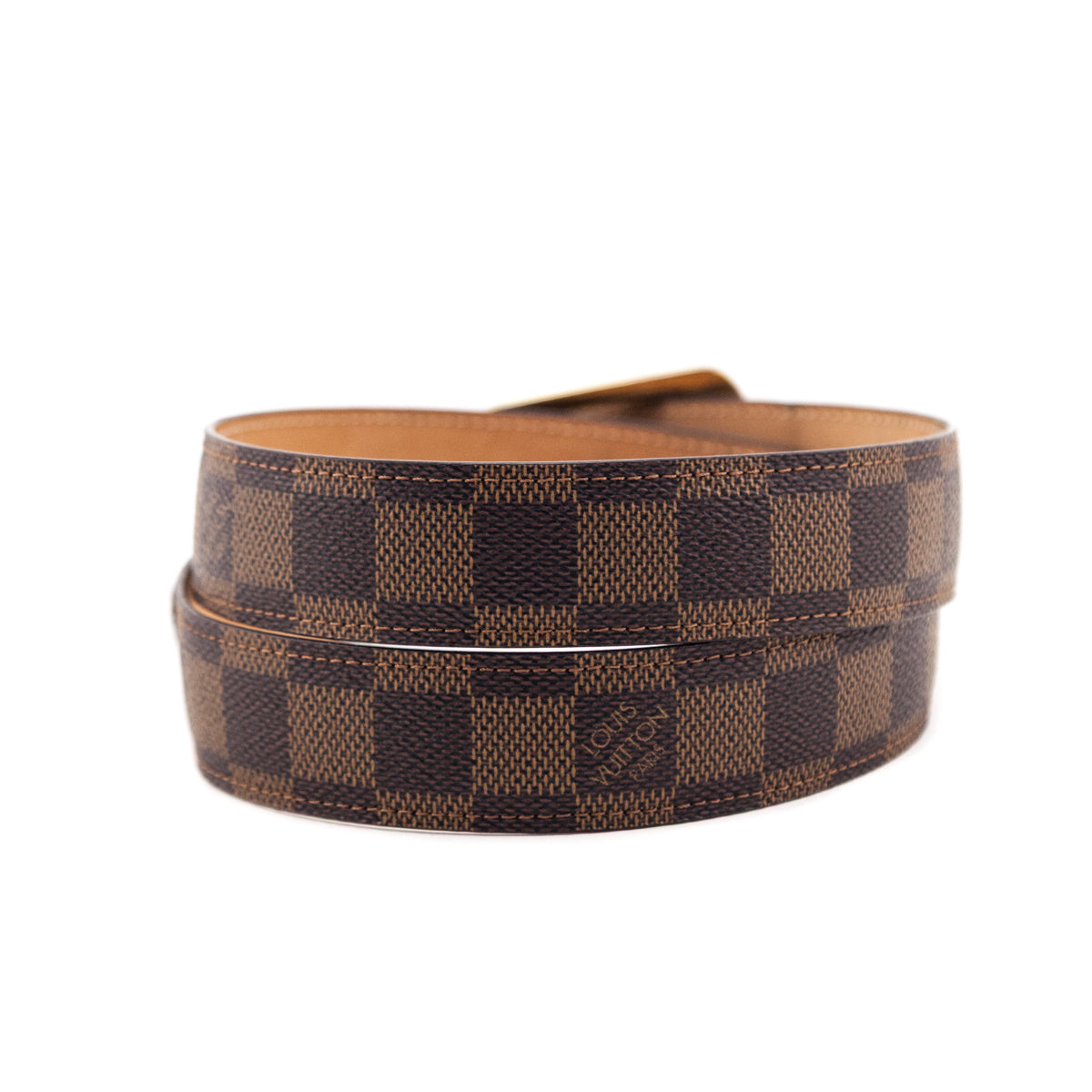 Louis Vuitton Damier Ebene Ellipse Belt
