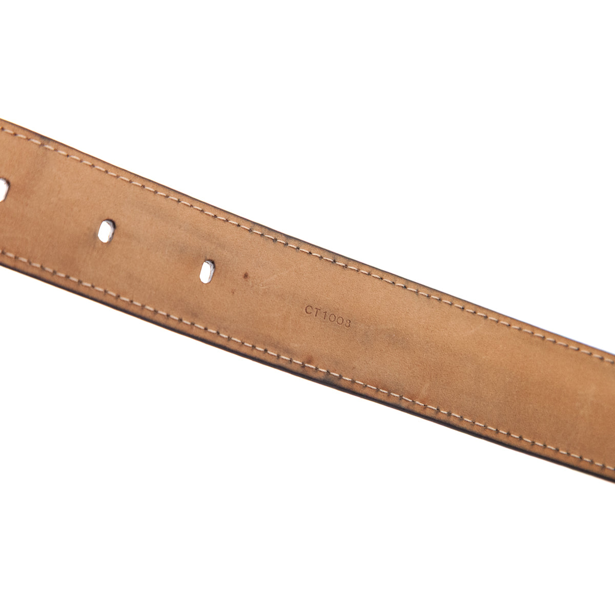 Louis Vuitton Damier Ebene Ellipse Belt