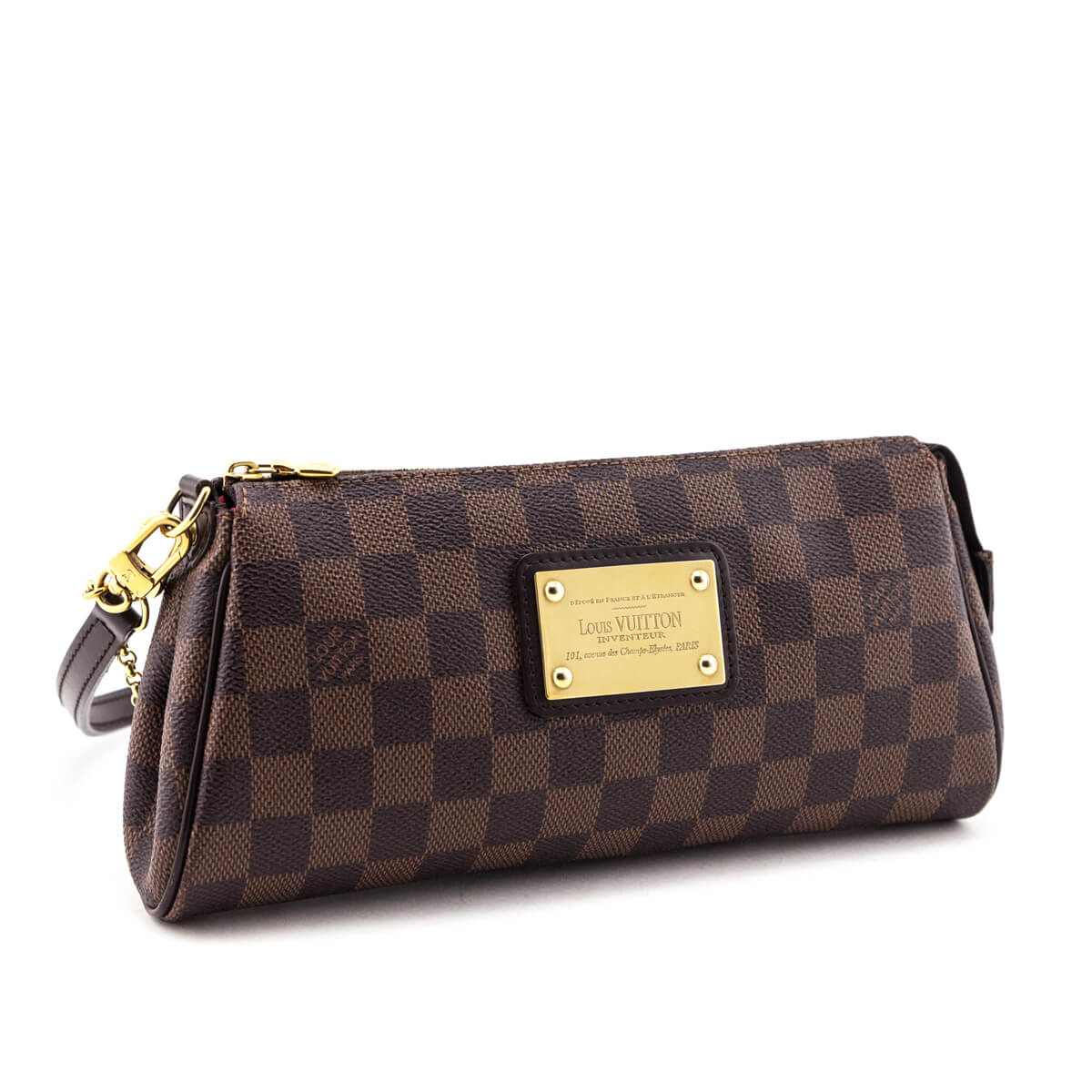 Louis Vuitton Damier Ebene Eva Cutch - Love that Bag etc - Preowned Authentic Designer Handbags & Preloved Fashions