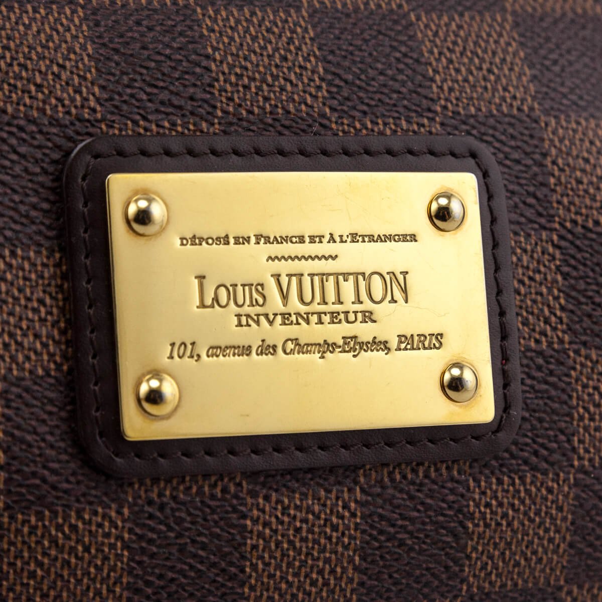 Louis Vuitton Damier Ebene Eva Cutch - Love that Bag etc - Preowned Authentic Designer Handbags & Preloved Fashions