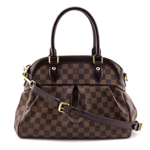 Louis Vuitton, Bags, Louis Vuitton Damier Azur Eva Shoulder Bag Checked  Coated Natural Vachetta
