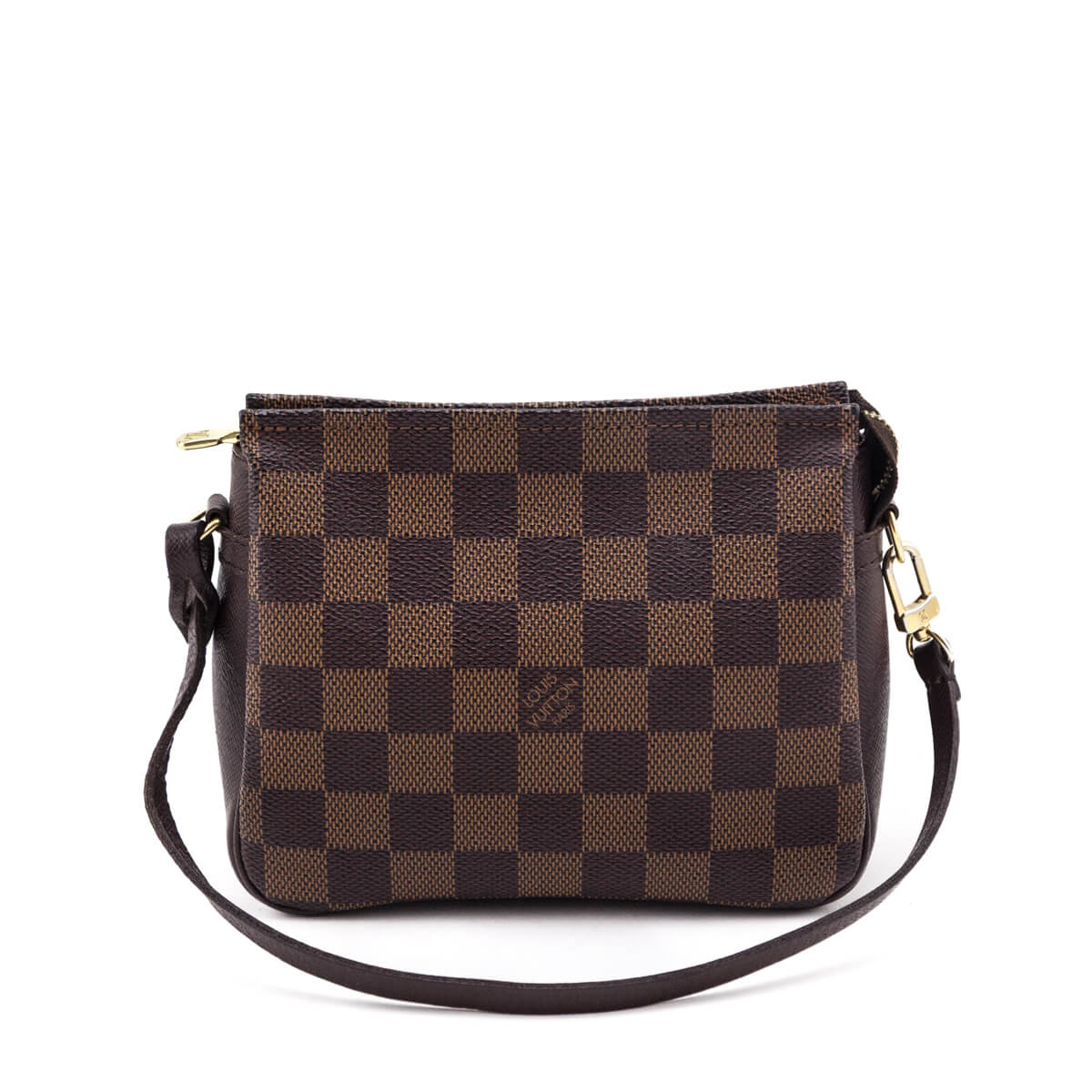 Louis Vuitton Damier Ebene Trousse Make Up Bag Pochette - Love that Bag etc - Preowned Authentic Designer Handbags & Preloved Fashions