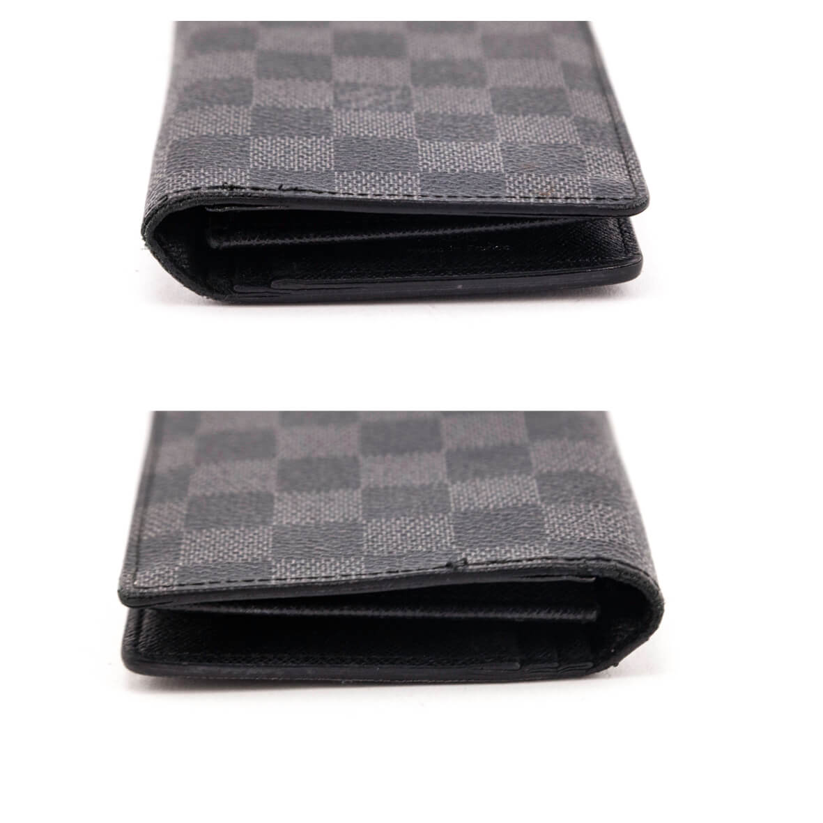 Louis Vuitton Damier Graphite Unisex Canvas Street Style Leather Folding Wallet, Grey