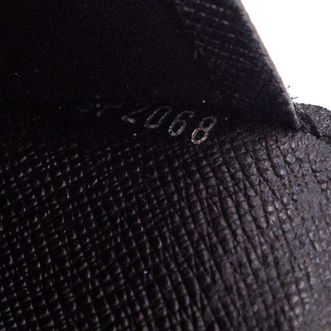 Louis Vuitton Damier Graphite Bifold Long Wallet Brazza Men Excellent N1685