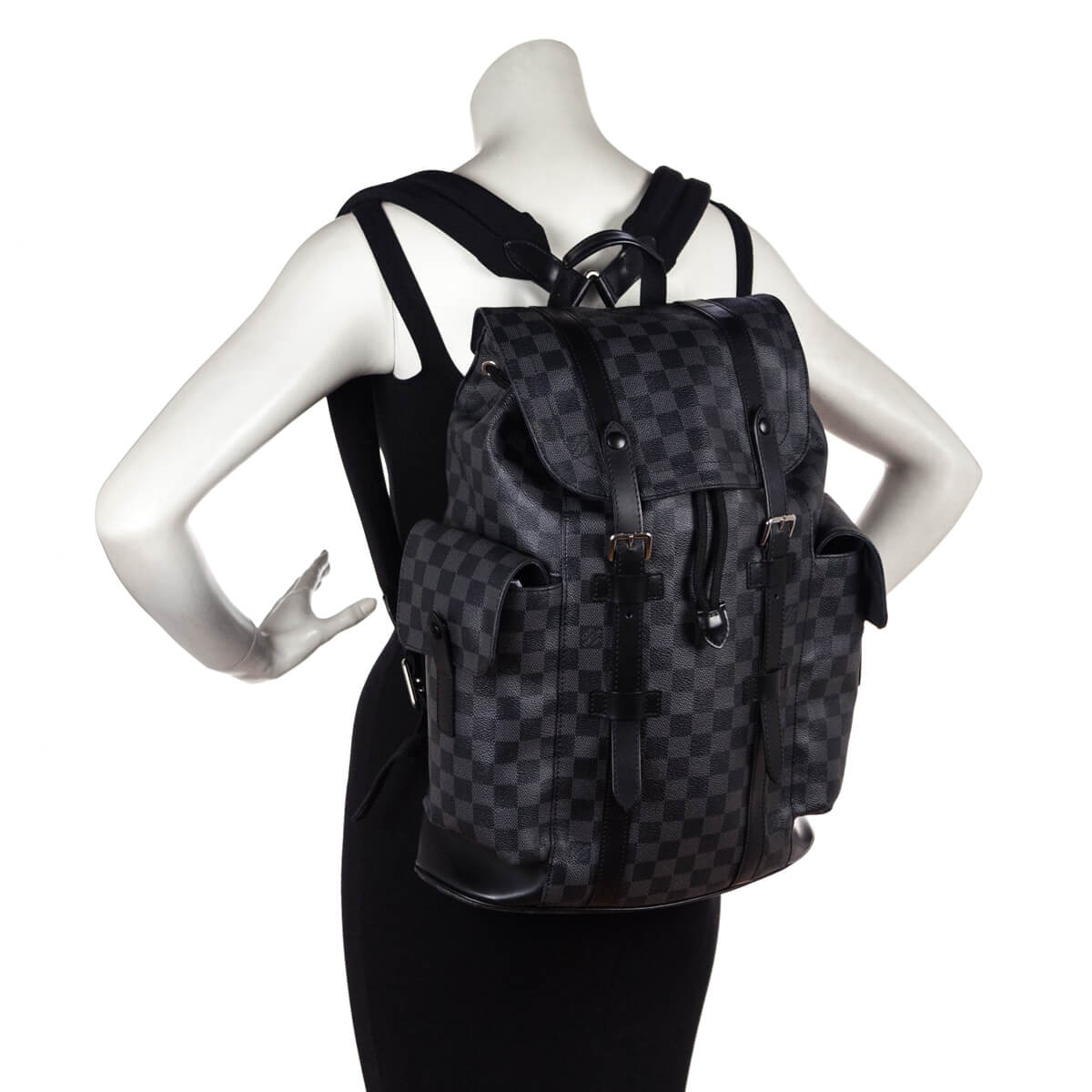 LOUIS VUITTON Damier Graphite Christopher PM Backpack 1193563