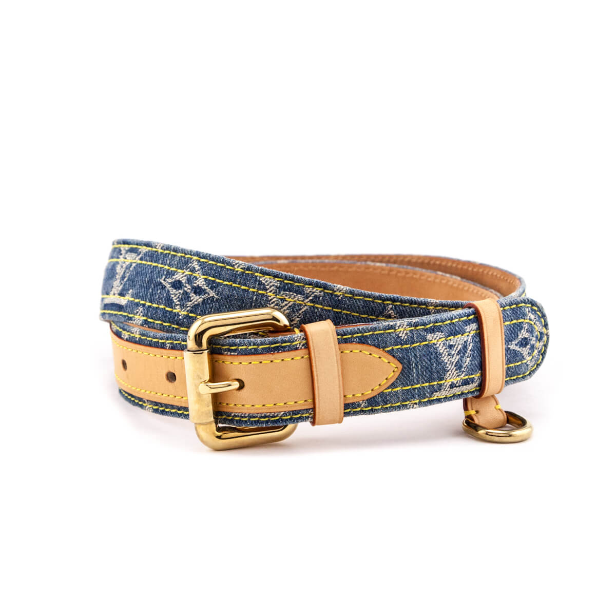 Louis Vuitton Denim Monogram Belt Size XL - Love that Bag etc - Preowned Authentic Designer Handbags & Preloved Fashions
