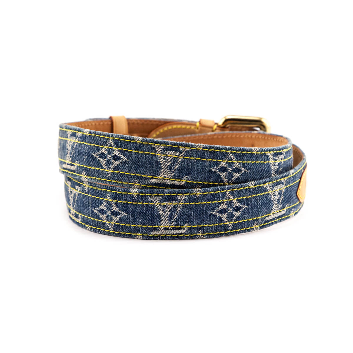 Louis Vuitton Denim Monogram Belt Size XL - Love that Bag etc - Preowned Authentic Designer Handbags & Preloved Fashions