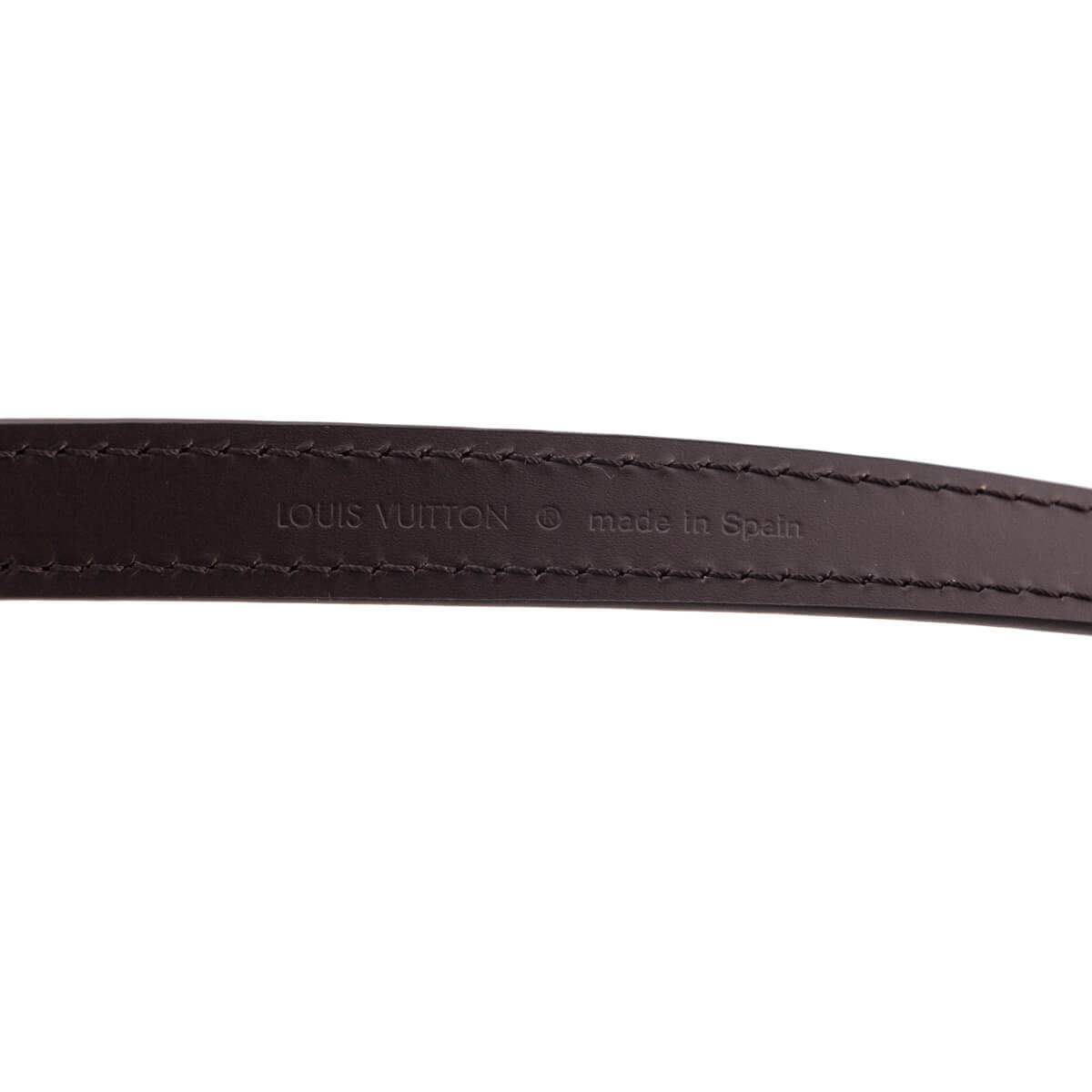 Louis Vuitton Ebene Calfskin Adjustable 16mm Shoulder Strap