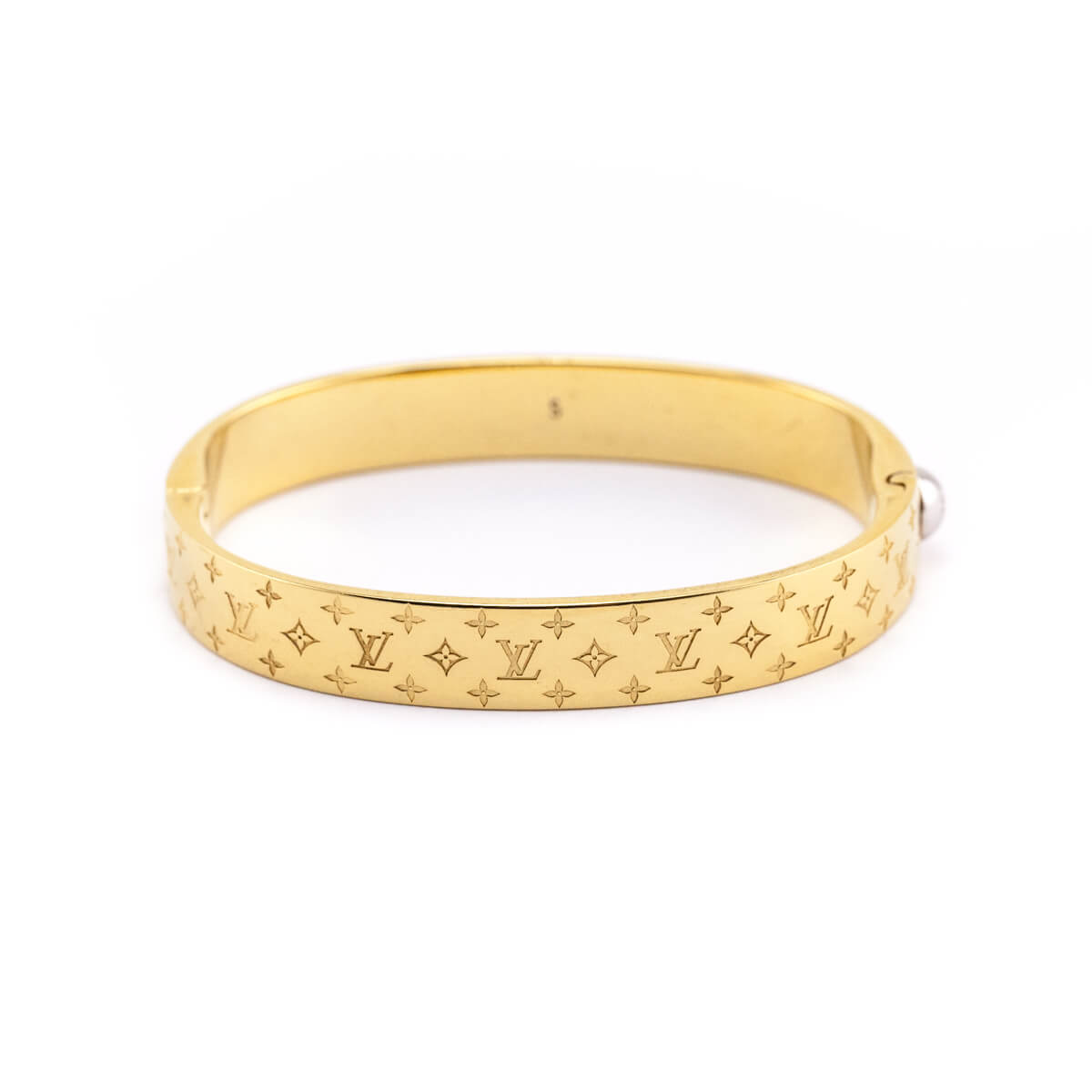 Louis Vuitton Gold-Tone Nanogram Bracelet - Love that Bag etc - Preowned Authentic Designer Handbags & Preloved Fashions