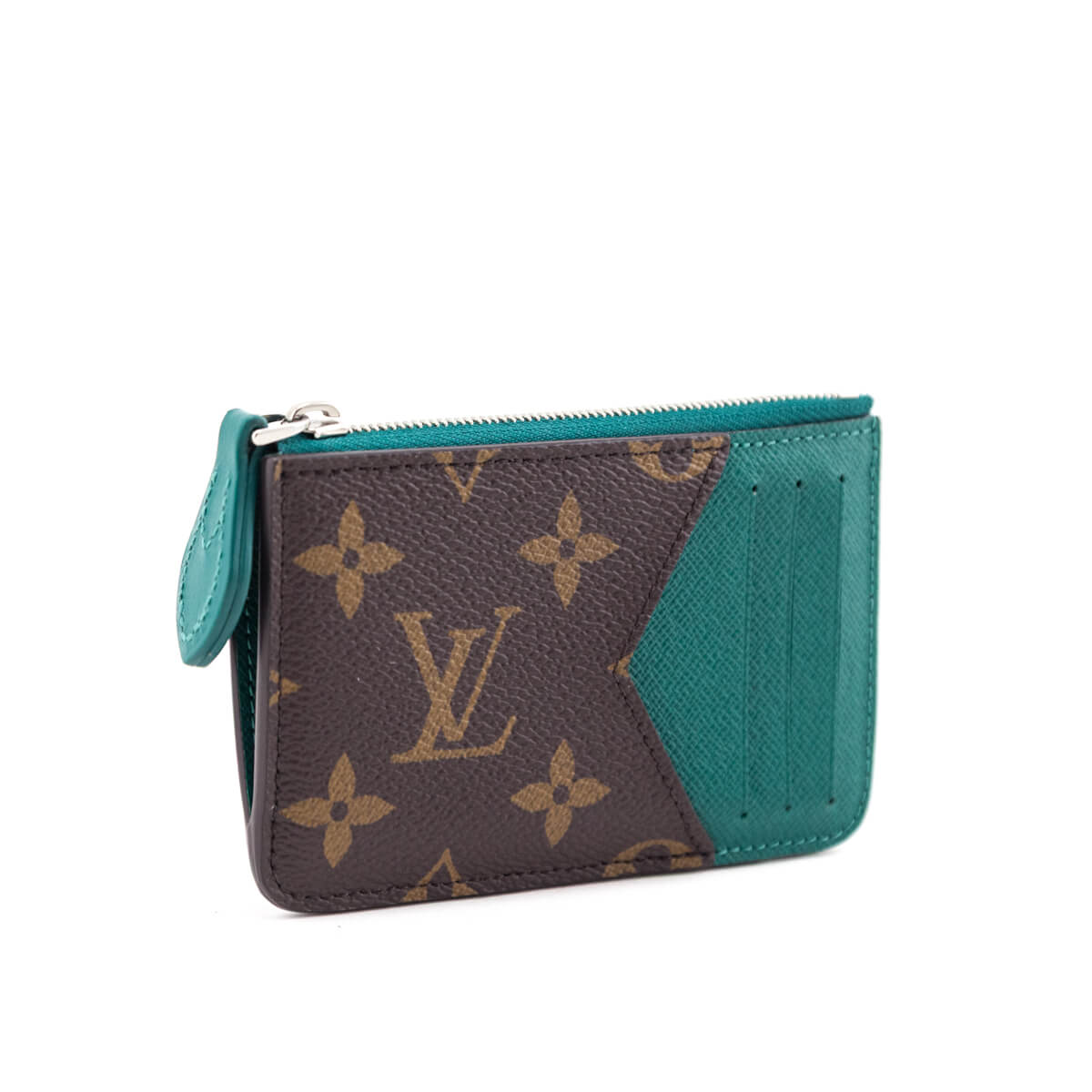 Louis Vuitton Green Monogram Zipped Romy Card Holder - Love that Bag etc - Preowned Authentic Designer Handbags & Preloved Fashions