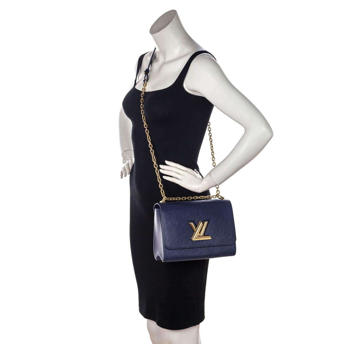 Louis Vuitton Indigo Epi Twist MM Shoulder Bag - Love that Bag etc - Preowned Authentic Designer Handbags & Preloved Fashions