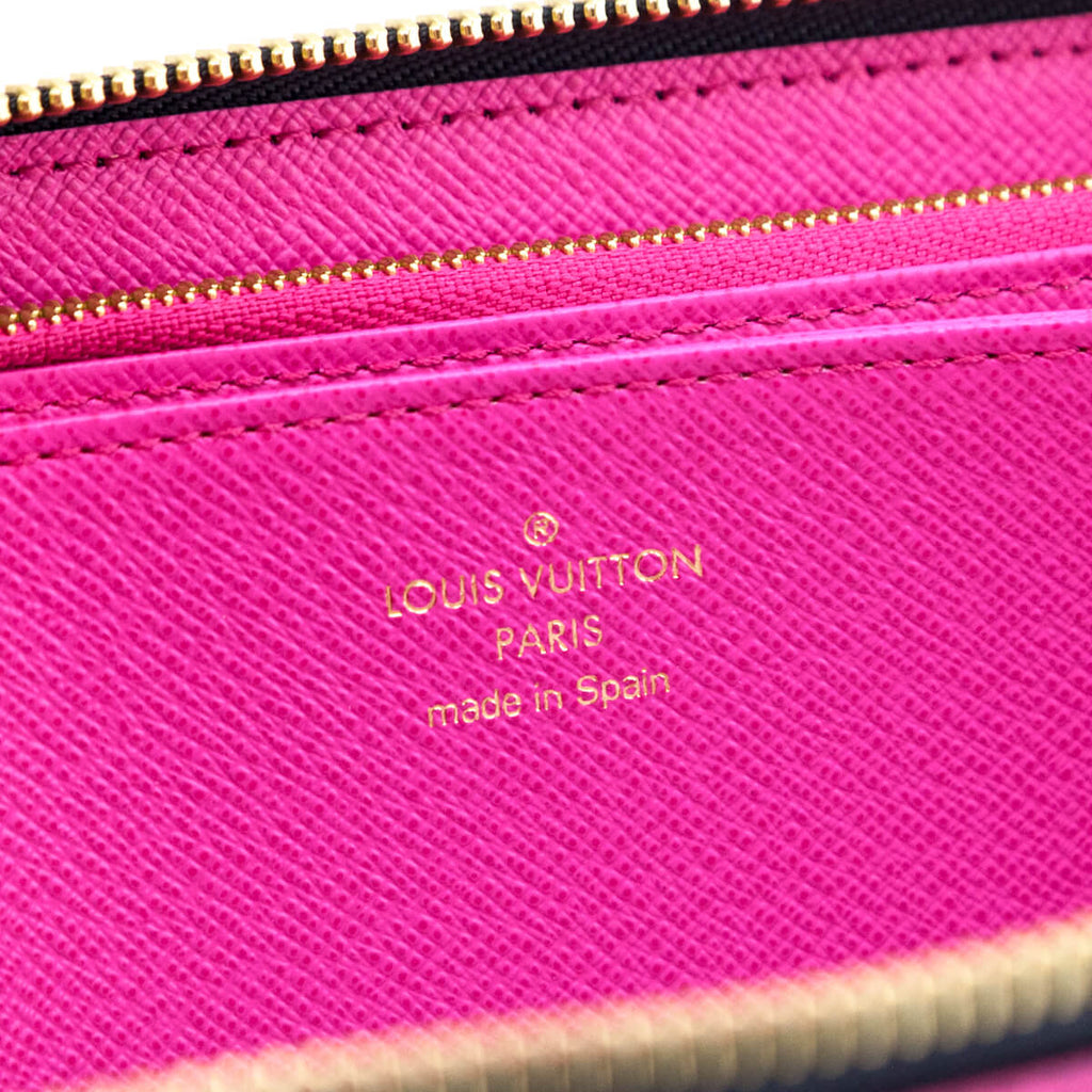 Louis Vuitton Zippy Wallet Midnight Fuchsia in Coated Canvas