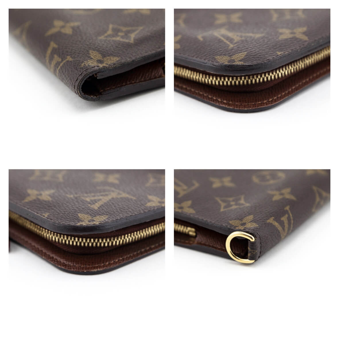 Auth Louis Vuitton Monogram Portofeuil Ansolit M66563 Long Wallet