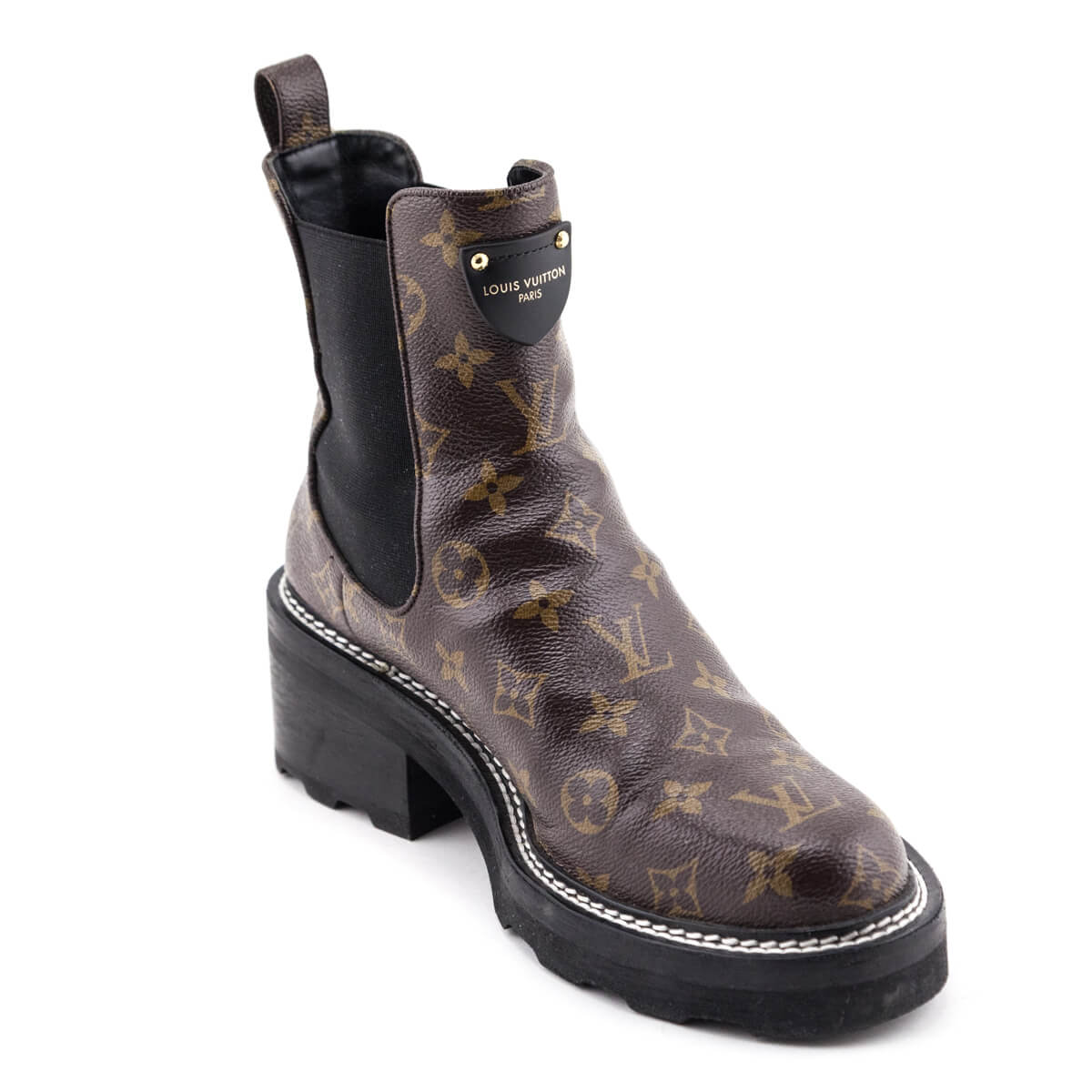 Louis Vuitton Monogram Beaubourg Ankle Boots Size US 11 | EU 41 - Love that Bag etc - Preowned Authentic Designer Handbags & Preloved Fashions