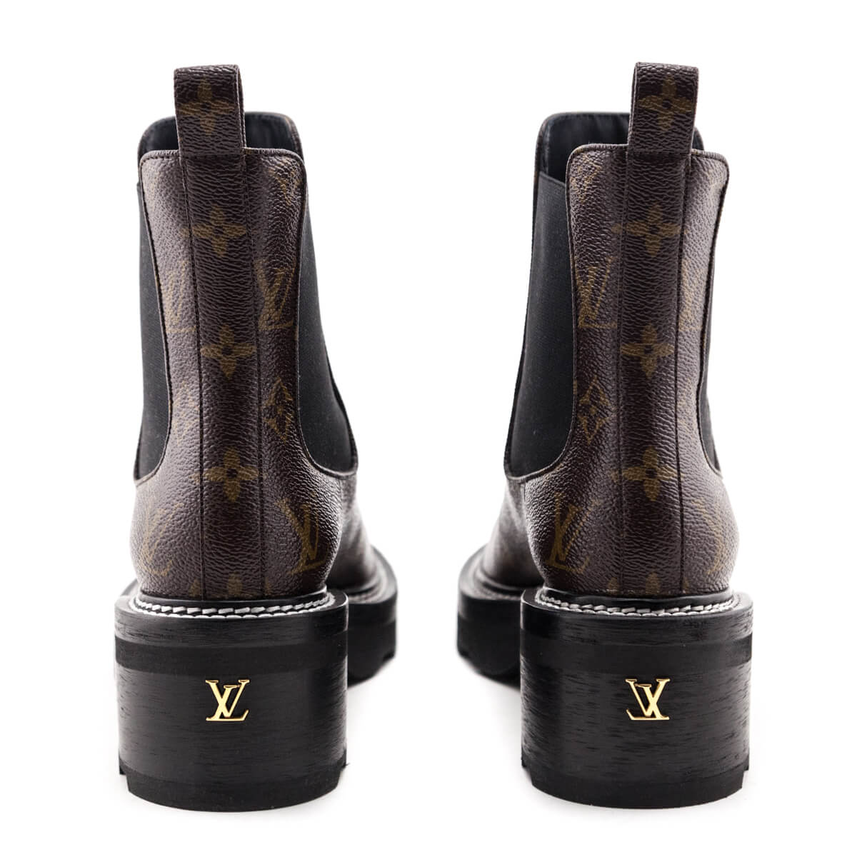 Louis Vuitton Monogram Beaubourg Ankle Boots Size US 8 | EU 38 - Love that Bag etc - Preowned Authentic Designer Handbags & Preloved Fashions