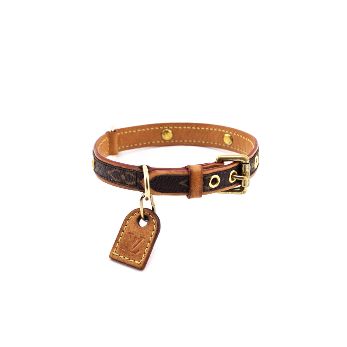 LOUIS VUITTON Monogram Dog Collar PM 1282173