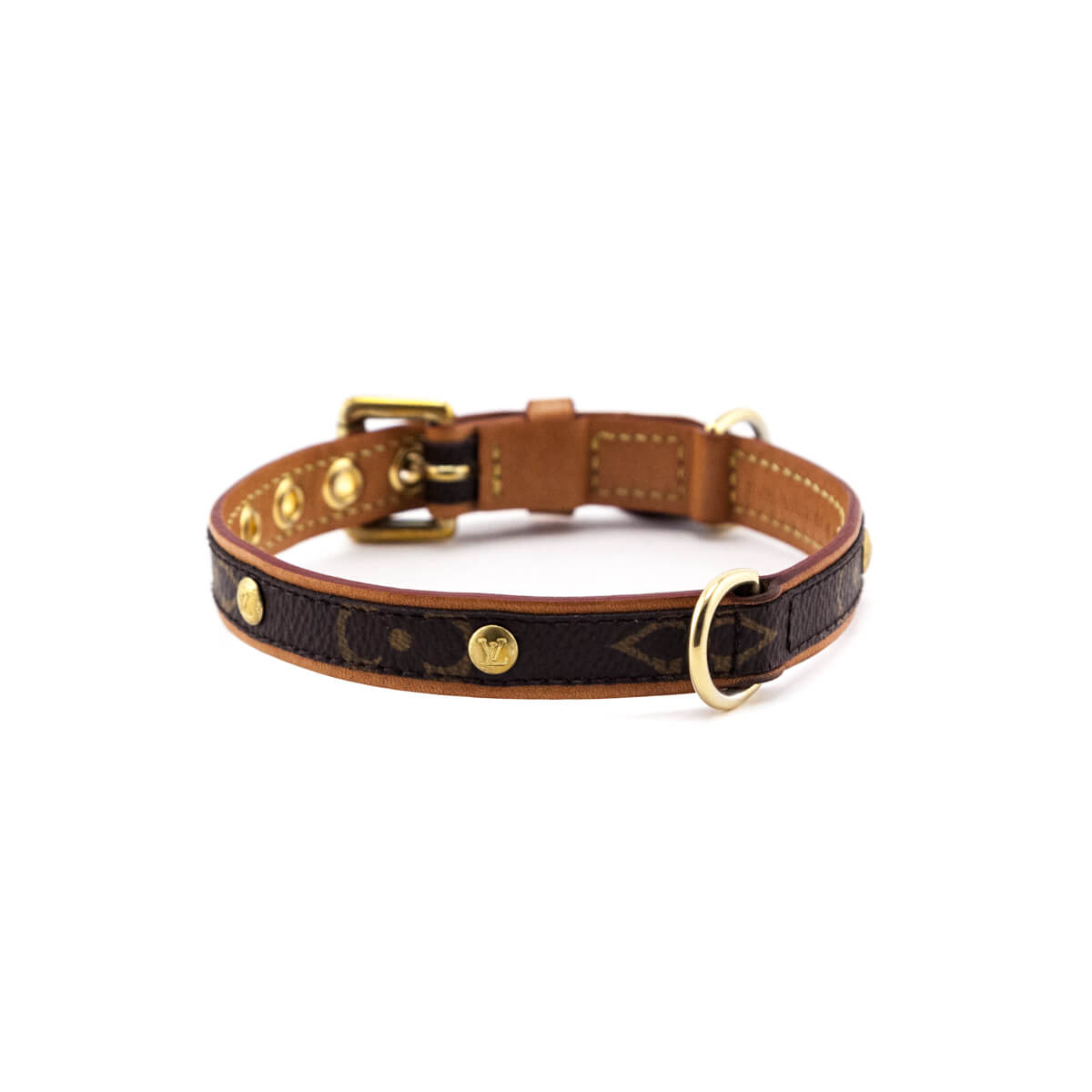 Louis Vuitton Monogram Baxter Dog Collar - Brown Pet Accessories