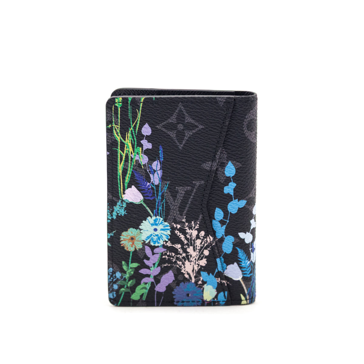 Louis Vuitton Monogram Eclipse Flower Print Folia Pocket Organizer NM - Love that Bag etc - Preowned Authentic Designer Handbags & Preloved Fashions