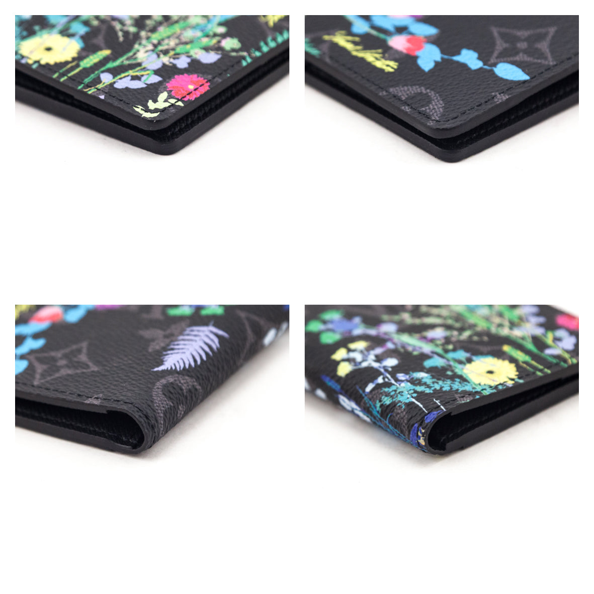 Louis Vuitton Monogram Eclipse Flower Print Folia Pocket Organizer NM - Love that Bag etc - Preowned Authentic Designer Handbags & Preloved Fashions