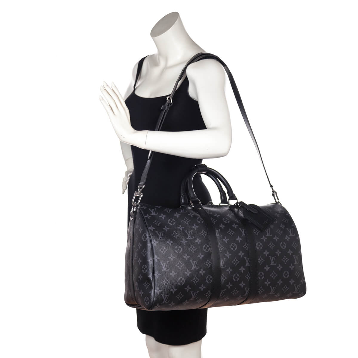 Louis Vuitton Monogram Eclipse Keepall Bandouliere 45 - Shop LV Canada –  Love that Bag etc - Preowned Designer Fashions