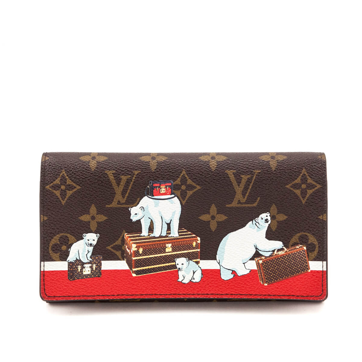 Louis Vuitton Monogram Limited Edition Polar Bear Sarah Wallet - Love that Bag etc - Preowned Authentic Designer Handbags & Preloved Fashions