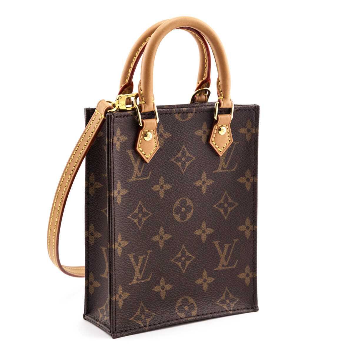 Louis Vuitton Monogram Petit Sac Plat - Love that Bag etc - Preowned Authentic Designer Handbags & Preloved Fashions