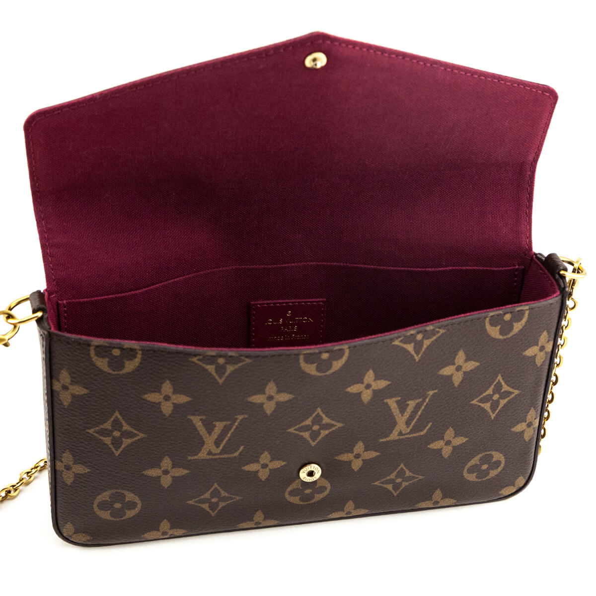 Louis Vuitton Monogram Pochette Felicie Chain Wallet - Love that Bag etc - Preowned Authentic Designer Handbags & Preloved Fashions