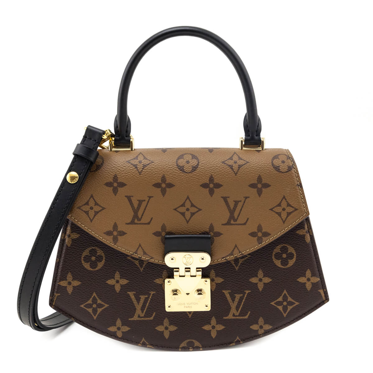 Louis Vuitton Monogram Reverse Monogram Tilsitt Shoulder Bag - Love that Bag etc - Preowned Authentic Designer Handbags & Preloved Fashions