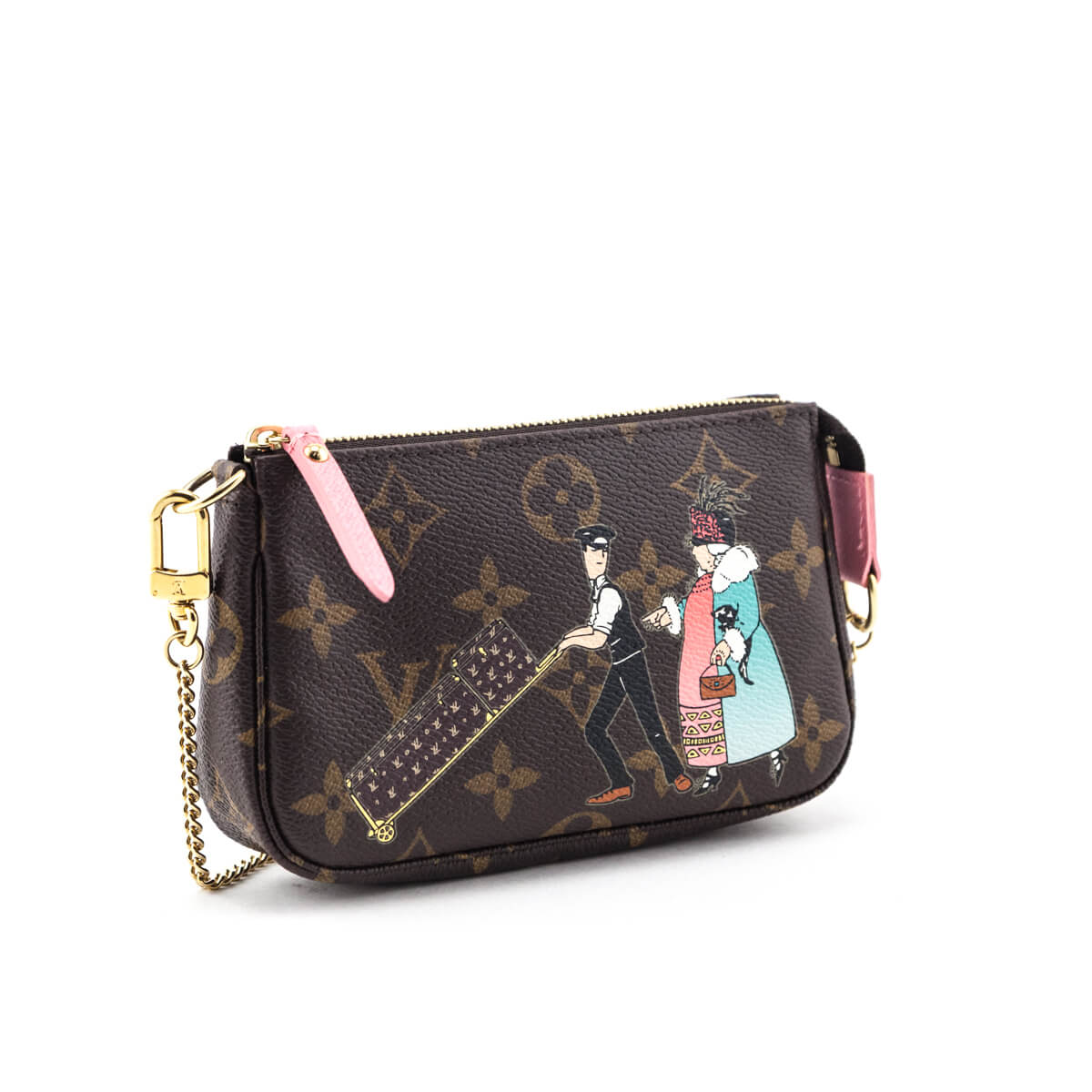 Louis Vuitton Monogram Rose Illustre Mini Pochette Accessories - Love that Bag etc - Preowned Authentic Designer Handbags & Preloved Fashions