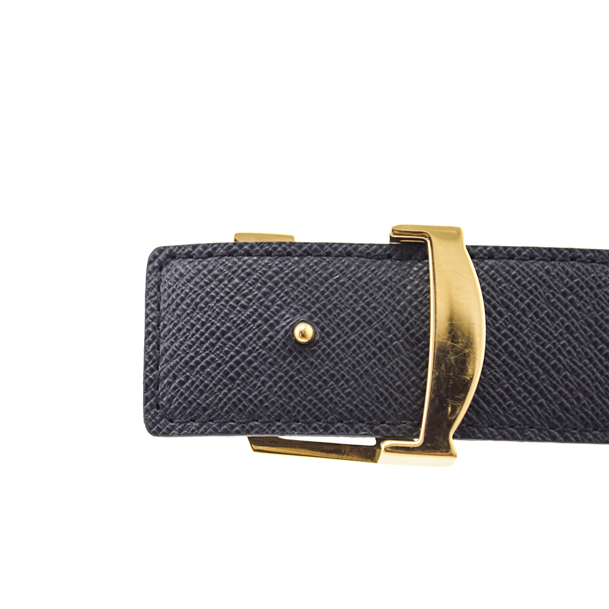 Louis Vuitton Monogram & Black 40mm LV Initiales Reversible Belt