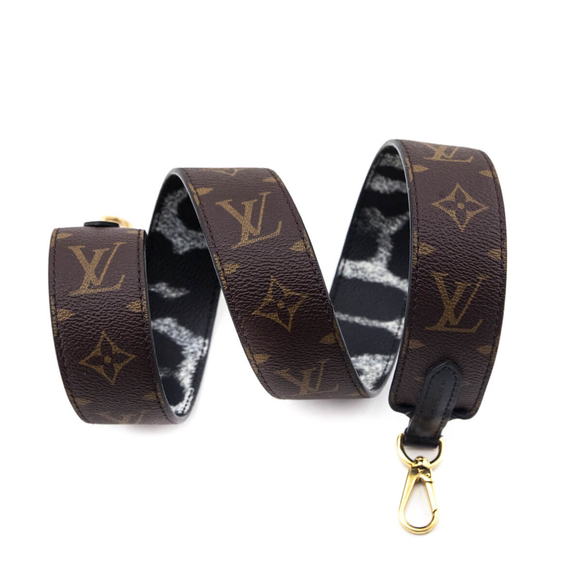 Louis Vuitton Monogram & Leopard Bandouliere Shoulder Strap