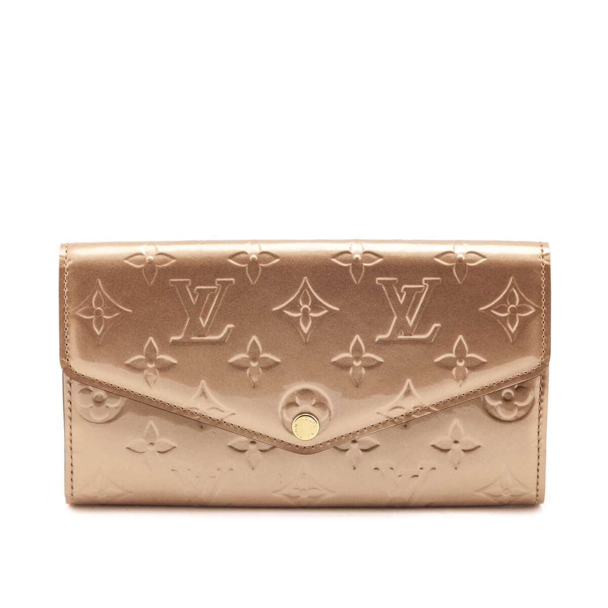 Louis Vuitton Wallet Sarah Monogram Vernis NM Mordore in Patent Leather  with Brass - KR