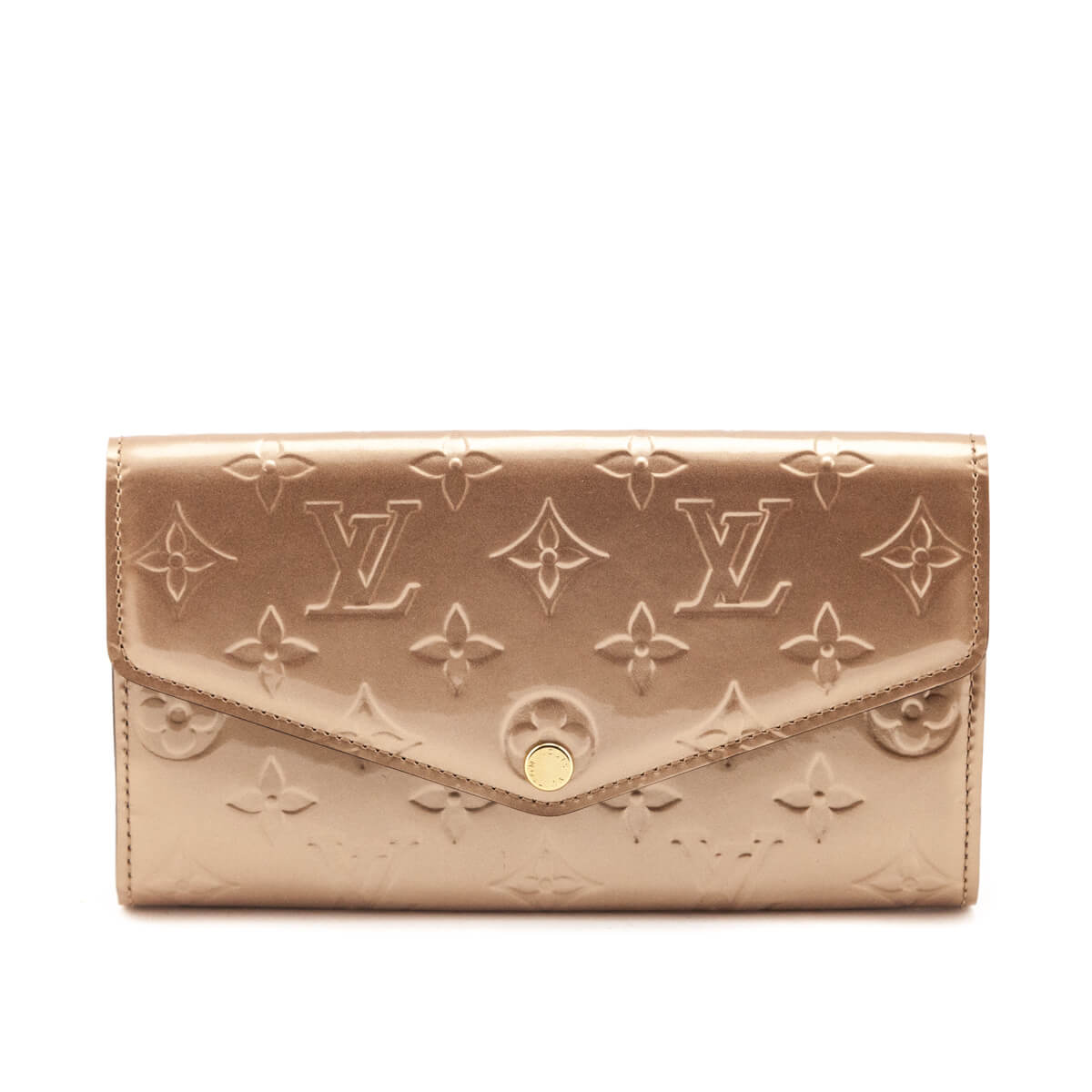 Louis Vuitton Mordore Monogram Vernis Sarah Wallet NM - Love that Bag etc - Preowned Authentic Designer Handbags & Preloved Fashions