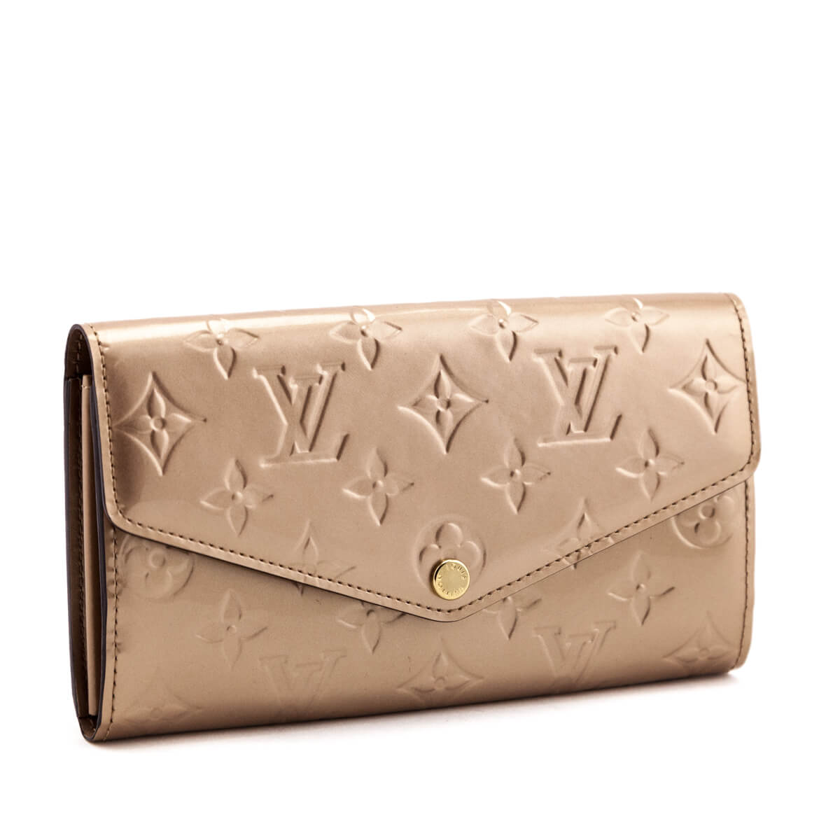 Louis Vuitton Mordore Monogram Vernis Sarah Wallet NM - Love that Bag etc - Preowned Authentic Designer Handbags & Preloved Fashions