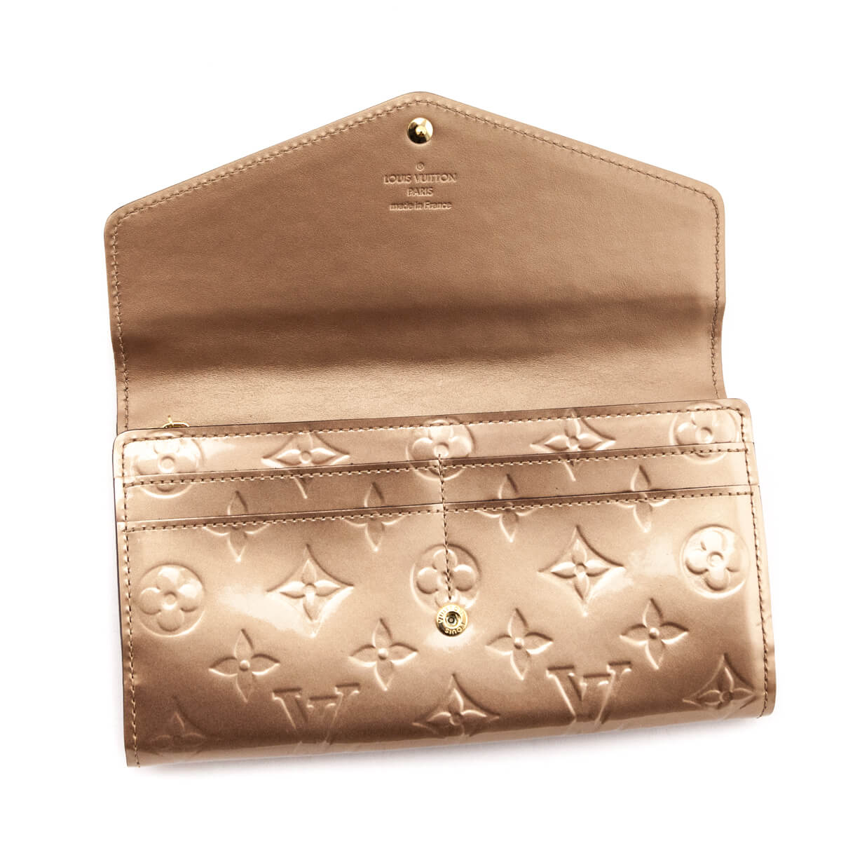 Louis Vuitton Mordore Monogram Vernis Sarah Wallet NM - LV Handbags