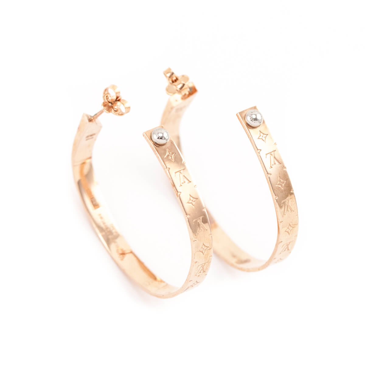 Louis Vuitton Nanogram Hoop Earrings - Love that Bag etc - Preowned Authentic Designer Handbags & Preloved Fashions
