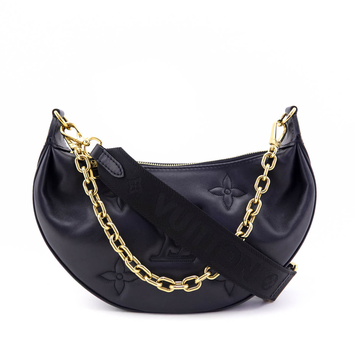Louis Vuitton Black Calfskin Bubblegram Over The Moon